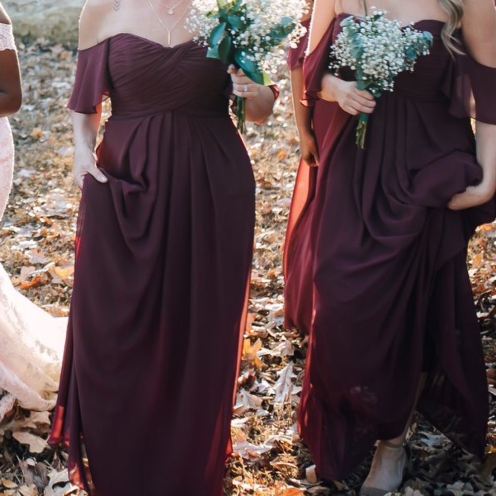 Morilee Bridesmaids dress 21571 size 8 Bordeaux